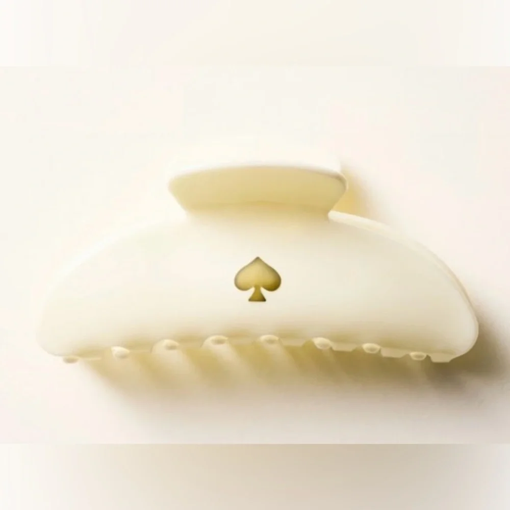 Kate Spade ♠️ X Target Limited Edition Cream Hair Claw Clip - Picture 2 of 2
